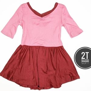 Ballerina Soft Pink and Dark Pink Dress